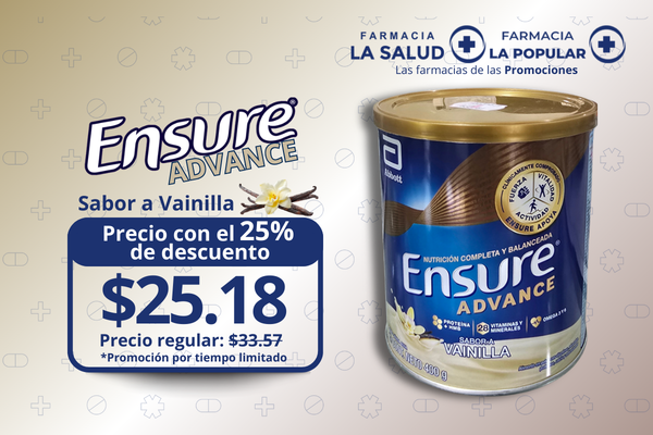 ENSURE ADVANCE VAINILLA 400GR