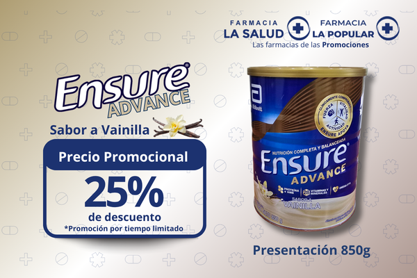 ENSURE ADVANCE VAINILLA X 850GR